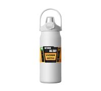 kesurpae 40oz Water Bottle Outdoor Activities Portable Size Durable Coldest Water Bottle With Handle Insulated Water Bottle, white, 1500ml
