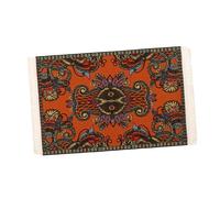 kesurpae 9 Luxurious Dollhouse Carpet 1/12 Scale Miniature Rug Accessory Rectangle Crafted With Fine Silk Threads 1/12 Scale Dollhouse Rug Mini Floor Mat Rectangle , A14 , 9.8x16cm
