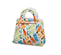 kesurpae Adorable Easter Tote Treat Goody Bags Creative Easter Gift Giving And Fun Spring Parties Gift IdeaBeautiful Bags With Handles Can Be Easily Filled With Sweets