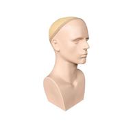 kesurpae Artistic Male Mannequin Head With Shoulders Designed For Practicing Makeup Jewelry Display Headphone Fashion Training Mannequin Head For Hair Makeup Practice