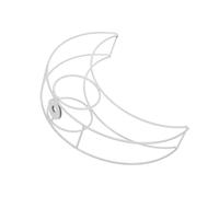 kesurpae Artistic Metal Lampshade Pendant Light Shade Ceiling Light Enhances Home Decor With Easy To Install Features Style And Functionality Metal Wire Bulbs Cage Cover Iron Modern, White, moon