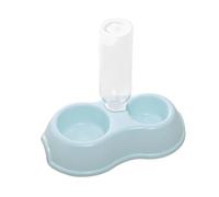 kesurpae Automatic Waterer Bottle Double Cats Dogs Bowls With Nonslip Bottom Easy Cleanup For Happy Hydrated Pets Double Cats Dogs Bowls Automatic Waterer Bottle