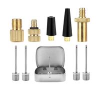 kesurpae Bicycle Valve Adapter Set Easy To Lightweight Tire Inflators And Inflatable Sports Equipment Making Easy To Carry Around. Nice For Bicycle Tire Repair Or Inflation These