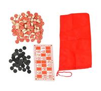 kesurpae Bingo Board Game Pieces Classic Chips Vintage Game For Parties And Family Fun Activities With Clear Numbers For All Ages DIY Arts Crafts Traditional Holiday Wedding Games