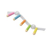 kesurpae Bird Lover Gift Portable Suction Cup Stand Playpen Wood Perch For Comfortable And Secure Rest Time For Birds Climbing Hanging Bird Toy Parakeet Bath Perch Toy, Style A