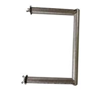 kesurpae Bird Perch With Stainless Steel Macaw Cockatoo Budgies Parakeet Stand Multiuse Perch Exercise Simply And Securely Mounted On Cage. Bird Parrot Stand Shower Bath Standing Toy, Style A