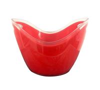kesurpae Bottle Cooling Container Universal for Variety of Drinks Easy to Clean Plastic Party Bar Beer Wine Cooler Elegant, 8L Double red