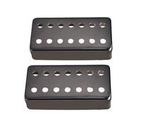 kesurpae Brass Electric Guitar Pickup Cover Durable 14 Holes Double Coil Pickup Cover Easy Installation 7 String Version 7 String Guitar Shell Lid, Black, 79.8x38.5x19mm
