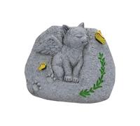 kesurpae Cat Memorial Stone Yard Outside Decor Cat Grave Marker Monument Figurines Beautiful Lawn Sculpture Gravestone Pet Flower Pot Memorial Stone For Garden Yard Outdoor Decor