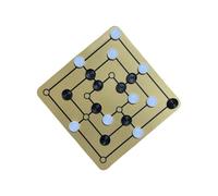 kesurpae Chess Nine Mens Morris Board Game Set Educational Family Game Compact And Easy To Transport For Outdoor Fun Family Activity Interactive Toys Entertainment