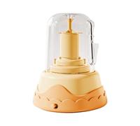 kesurpae Children Electric Pottery Wheel Turntable Crafting Encouraging Young Minds Through for Creative Play Suitable For Young Artists To Handle Comfortably Powered By USB , Yellow , 13x13x15cm