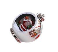 kesurpae Christmas Tree Ball Household Indoor Scene Layout DIY Hanging Decor Small Craft Flashing Xmas Pendant Holiday Pendants, Type 3
