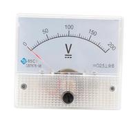 kesurpae Clear And Easy To Read Scale And Button For Fine Tuning Dial DC Voltage Meter Panel Mount Tester With Clear Readings Simple Wiring Durable Voltage Observations, White, DC 0-200V