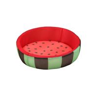 kesurpae Cooling Cat Dog Bed Cushion With Round Plush Cat Bed Stylishly Designed For Modern Pet Owners And Pets Watermelon Pattern Cooling Dog Cushion Breathable Mat For Indoor