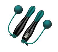 kesurpae Cordless Weighted Jump Rope With Digital Counter Fitness Tool For Effective Workout Training And Calorie Cordless Jump Rope Weighted Jumping, Black Blue
