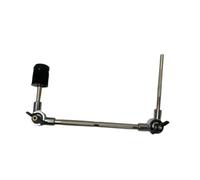 kesurpae Cymbal Stand Drum Accessories Removable Adjustable Clamp Reliable Metal Structure Long Lasting Performance Cymbal Arm Attachment Clamp Percussion Instrument, Silver, Black, S