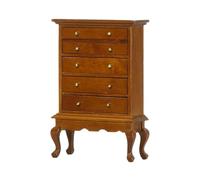 kesurpae Decorative Miniature Dollhouse 5 Drawer Dresser Display Cabinet Stunning Work Offers Endless Styling Opportunities In Any Environment Miniature Dollhouse Display Cabinet Bedroom Decor