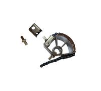 kesurpae Double Bass Pedal Double Chain Drive Assembly With Adjustable Sensitivity Smooth Action For Drum Kit Accessories And Performance Bass Drum Foot Pedal Single Chain, sliver, 14CM