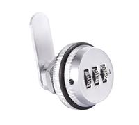 kesurpae Durable 3 Digit Combination Cam Lock for Staff Locker Shoe Cabinet Alloy Jzk Combination Cam Lock Cabinet Locks with Key, 19X30mm Silver