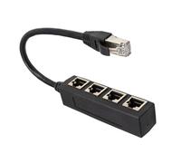 kesurpae Durable LAN LAN Splitter Network Extension Computer Keeps Internet Connection Strong And Stable To Longer Service Life. Good Signalexternal Electromagnetic Signal, One to Four