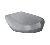 kesurpae Durable Universal Boat Cover Waterproof Dustproof Anti Protector Fit For All Fishing Boat Kayak Canoe Needs Trailerable Bass Cover Marine Outboard, Grey, 420x210x46cm