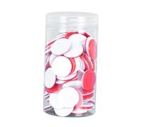 kesurpae Educational Bingo Counting Chips Fun Counting Counters For Math Practice Promoting Early Learning Skills Through Interactive Play Learning Counters Disc Bingo Chip Discs, Red White, 25mm
