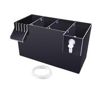 kesurpae Efficient Filtration Small Fish Tank Filter Clear Water System Easy To Aquarium Filter Enhances Water For Aquatic Life Aquarium Hang On Box Fish Tank Accessories, Black, 26x13.5x15cm