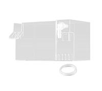 kesurpae Efficient Filtration Small Fish Tank Filter Clear Water System Easy To Aquarium Filter Enhances Water For Aquatic Life Aquarium Hang On Box Fish Tank Accessories, Clear, 18x10.5x10cm