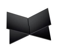 kesurpae Efficient Open Display Reading Shelf Accessories Easel Low Profile Acrylic Book Holder for Compact Spaces Cookbook Recipe Holder for Kitchen Counter Small Modern Home Desktop Magazine Stand