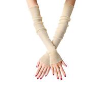 kesurpae Elastic Sun Sleeves Reliable And Fashionable Choice Sleeves Mesh Arm Warmers Driving Arm Gloves Summer, Yellow,1pc, 19.6 inch