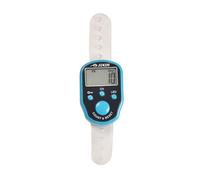 kesurpae Electronic Swimming Pool Ring Counter For Efficient Finger Counting ABS LCD With Time Electronic Digital Counting Timer, Sky blue
