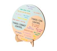 kesurpae Emotion Wheel Chart With Stand Effective Stress Relief Tool Classroom Office Excellent Display Option For Presentations Mental Feeling Wheel Feeling Chart With Stand