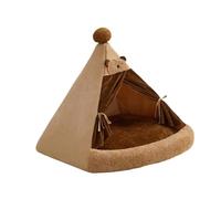 kesurpae Enclosed Cat Bed Provides Turtle Sleeping Space Warm Cozy Area Calming And Relaxation Self Warming Cat Tent Cave Is Designed For Autumn And Winter Soft Plush Pet Bed Enclosed For Cats Calming