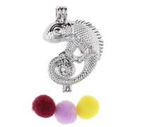 kesurpae Essential Oil Scent Diffuser Elegant Hollow Locket Cage Pendant Trendy Locket Gift Beautiful Jewelry Making Supplies Included Beads Cage Pendant