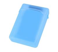 kesurpae External Hard Drive Disk Storage Box Hard Shell Protects HDD Enclosure Case Box Portable Protections Case External Drive Disk Storage Protector, Blue, 16.5x11.5x3.5cm