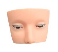 kesurpae Eyelash Mannequin Head Silicone Full-Scale Practice In Various Eyelash Techniques Mannequin Head Offers Realistic Skin Texture Lash For Beginners Lash
