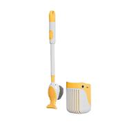 kesurpae Flexible Toilet Cleaning Brush For Curves And Corners Of Toilet ABS Toilet Brush And Holder Set Toilet Bowl, yellow