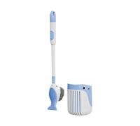 kesurpae Flexible Toilet Cleaning Brush For Curves And Corners Of Toilet ABS Toilet Brush And Holder Set Toilet Bowl, blue