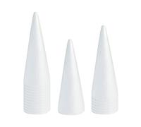 kesurpae Foam Cones For Crafts Many Uses Available 16pcs Christmas Tree Projects And Arts Activities With Kids Polystyrene Forms For Crafts Crafting Cake Topper