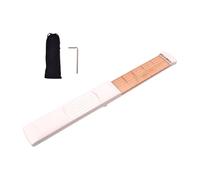 kesurpae Folk Guitar Fretboard Practice Tool 4 Fret 6 Fret Learning Guitar Techniques While Traveling Sturdy And Durable For Long Time 6 Strings Pocket Travel Folk, White