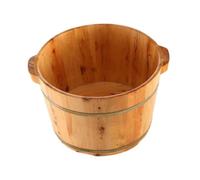 kesurpae Generously Sized Wooden Foot Bath Tub Designed For Easy Maintenance And Sustainable Living Benefits MaterialThe Wood Footbath Basin Is Crafted High-grade Wood