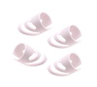 kesurpae Guitar Finger Picks Protective Thumbs Picks Enhanced Durability Ensures Optimal Performance While Playing Adjustable Fingerpicks Acoustic Guitar Banjo Pick, White, L