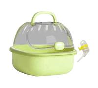 kesurpae Hamster Carrier Cage Optimal Space Unique Transparent Features Adventure Loving Pets Hamster Travel Carrier Adopts Portable Guinea Pig Cage Pet Outgoing Traveling Habitat, green, 20x18x16cm