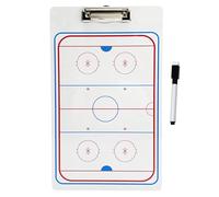 kesurpae Ice Hockey Coaching Tactic Board Waterproof Smooth Writing Portable Marker Board Complete Set For Effective Practices Portable Clear Print Easy Writing And Wiping Off