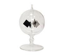 kesurpae Imaginative Vanes Windmill Gift Home Desk Decoration Dazzling Educational Rotating Toy White Fan Releases Heat Energy Solar Power Radiometer Sun Light Energy Crookes