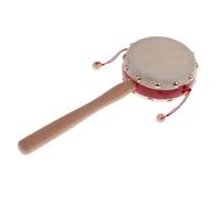 kesurpae Interactive Shaker Rattle Toys Provide Fun Enhancing Learning Experiences Through Play More Attractive MaterialWooden Rattle Drum Percussion Toy Hand Rhythm Percussion
