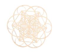 kesurpae Intricate Geometry Wall Ornament Elegant Sacred Art for Living Area Or Bedroom Serenity Various Settings Wall Ornament Bohemian Ethnic Morrocan Indian Art, Style D