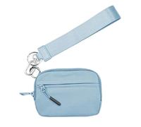 kesurpae Iris Wallet with Transparent ID Window Various Occasions Nylon 6×3.6 Zippered Card Case with Id Window Iriss Wallet, Blue