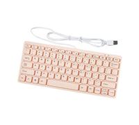 kesurpae K1000 Wired Keyboard Portable Size Offers Silent Typing And Efficiency Professionals In Various Fields USB Wired Keyboard Comfortable Typing Experience, Pink, 285x122x21mm