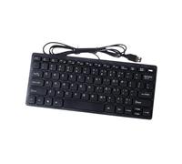 kesurpae K1000 Wired Keyboard Portable Size Offers Silent Typing And Efficiency Professionals In Various Fields USB Wired Keyboard Comfortable Typing Experience, Black, 285x122x21mm